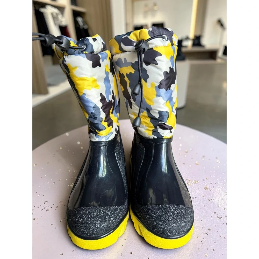 Dream Pairs - Kids Camo Insulated Snow Boots‎  - Water Resistant  - Size 6Y